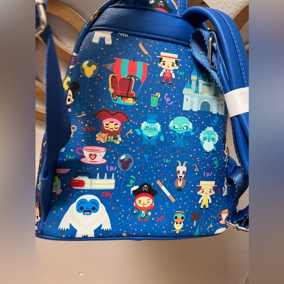 New LOUNGEFLY DISNEY PARKS mini backpack purse Pirates haunted mansion teacups - Picture 7 of 9